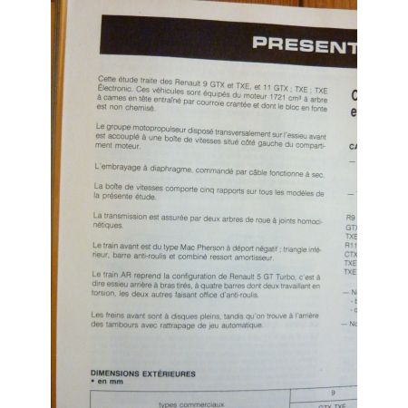 R9-R11 Ess Revue Technique RENAULT