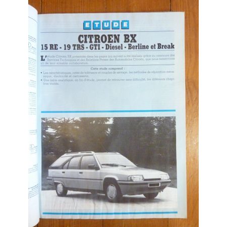 BX15 BX19 87- Revue Technique CITROEN