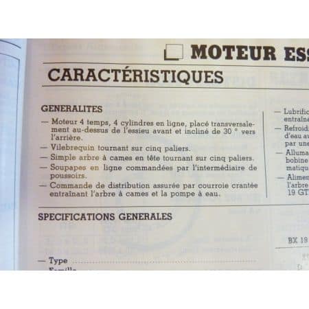 BX15 BX19 87- Revue Technique CITROEN