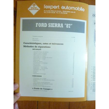 Sierra 87 Revue Technique FORD