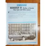 R21 -89 Revue Technique RENAULT