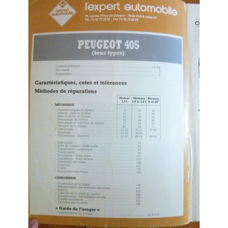 405 Revue Technique Peugeot