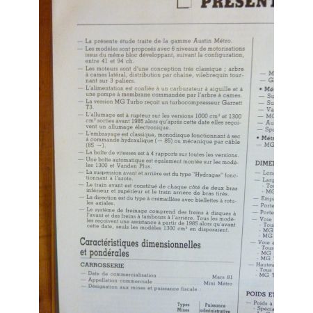 Metro Revue Technique AUSTIN