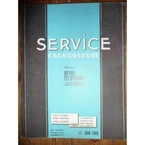 Kadett Revue Technique Carrosserie Opel