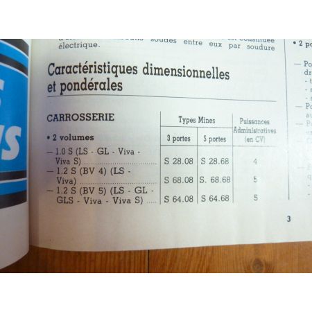 Corsa A Revue Technique OPEL