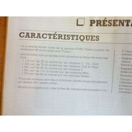 Fiesta 89 92- Revue Technique FORD
