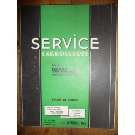 Rekord A TL B Revue Technique Carrosserie Opel