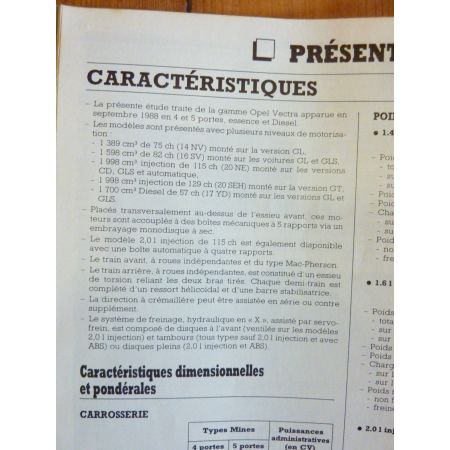 Vectra Revue Technique OPEL