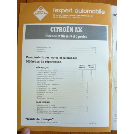 AX 92-- Revue Technique CITROEN