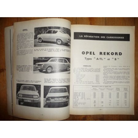 Rekord A TL B Revue Technique Carrosserie Opel