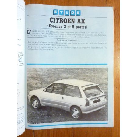 AX  Ess. Revue Technique CITROEN