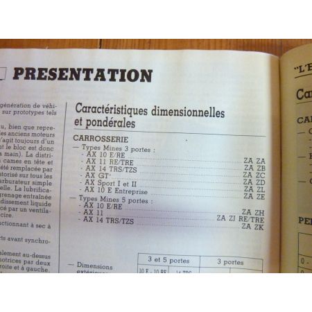 AX  Ess. Revue Technique CITROEN