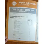 Escort Orion 91 Revue Technique FORD