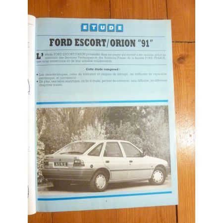 Escort Orion 91 Revue Technique FORD