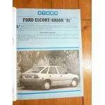 Escort Orion 91 Revue Technique FORD