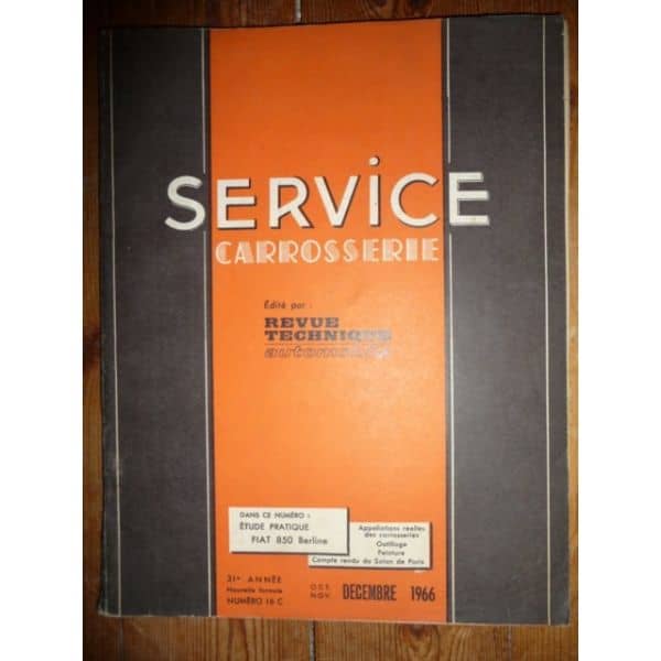 850 Berline Revue Technique Carrosserie Fiat