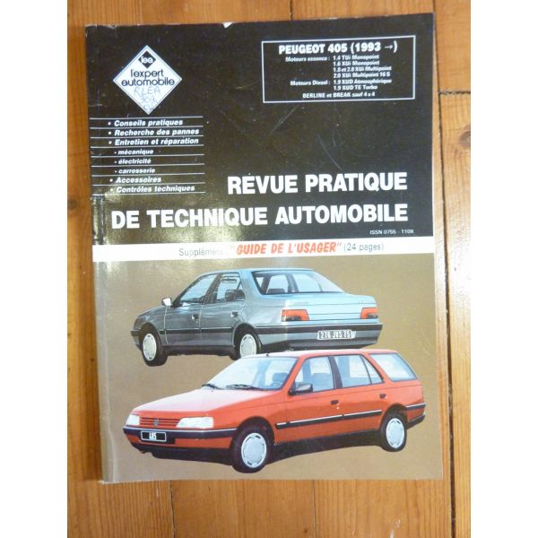 405 93- Revue Technique Peugeot