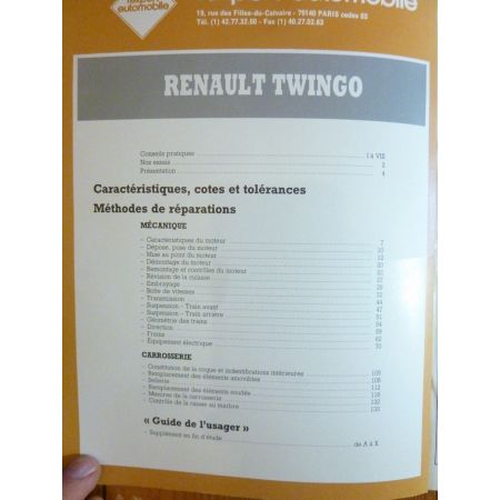 Twingo Revue Technique RENAULT