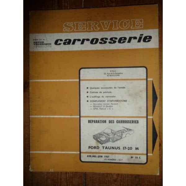 Taunus 17 20 M Revue Technique Carrosserie Ford