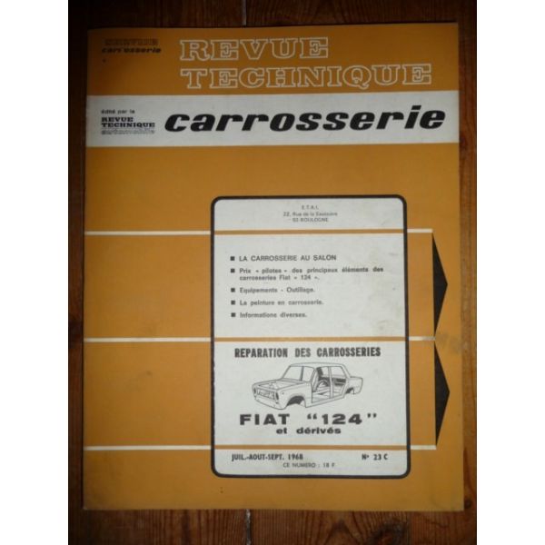 RTC0023C Revue technique Carrosserie FIAT 124 et Dérivés