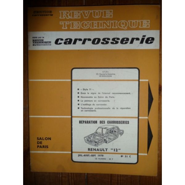 R12 Revue Technique Carrosserie Renault