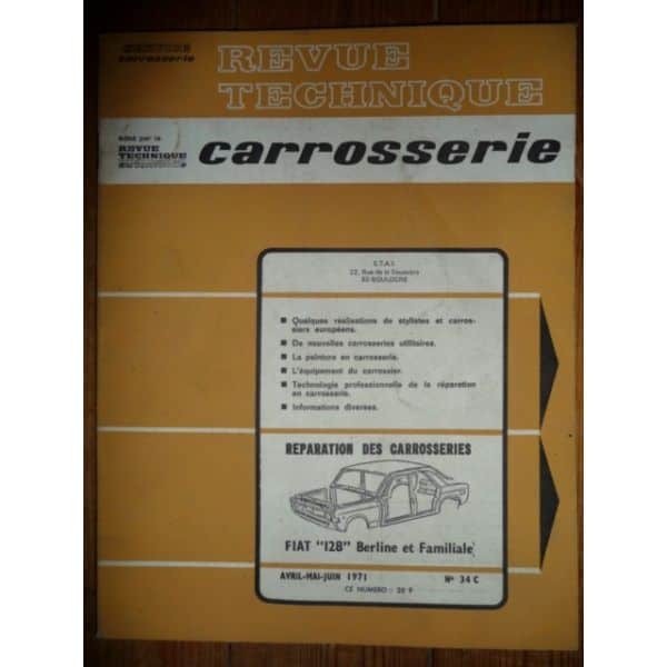 128 Revue Technique Carrosserie Fiat