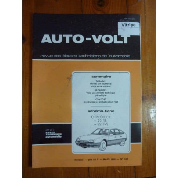 CX Revue Technique Electronic Auto Volt  Citroen