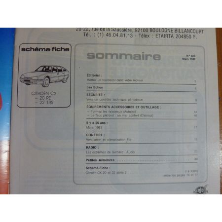 CX Revue Technique Electronic Auto Volt  Citroen
