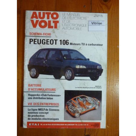 106 Revue Technique Electronic Auto Volt  Peugeot
