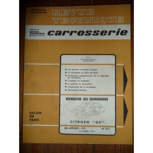 GS Revue Technique Carrosserie Citroen