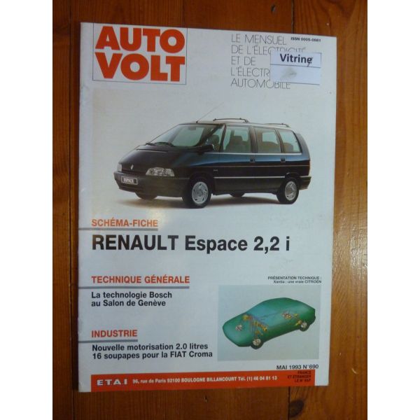 Espace 2.2i Revue Technique Electronic Auto Volt Renault