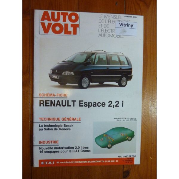 Espace 2.2i Revue Technique Electronic Auto Volt Renault