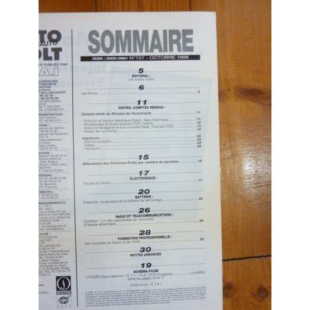 Saxo Ess Revue Technique Electronic Auto Volt Citroen