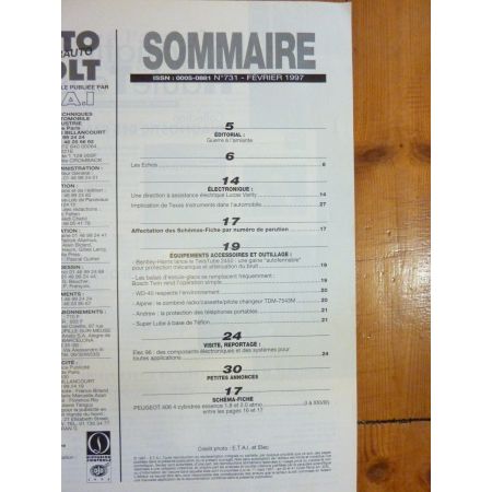 406 Ess Revue Technique Electronic Auto Volt Peugeot