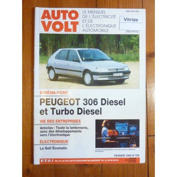 306 D,TD Revue Technique Electronic Auto Volt  Peugeot