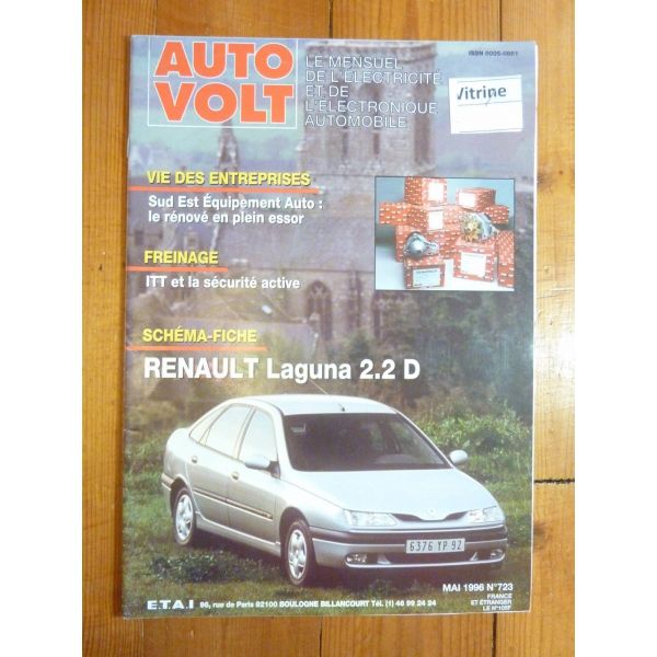 Laguna 2.2D Revue Technique Electronic Auto Volt Renault