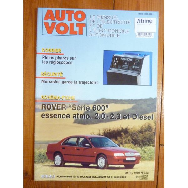 ROVER 200 Essence atmo. 2.0, 2.3 et Diesel EAV0722 revue technique