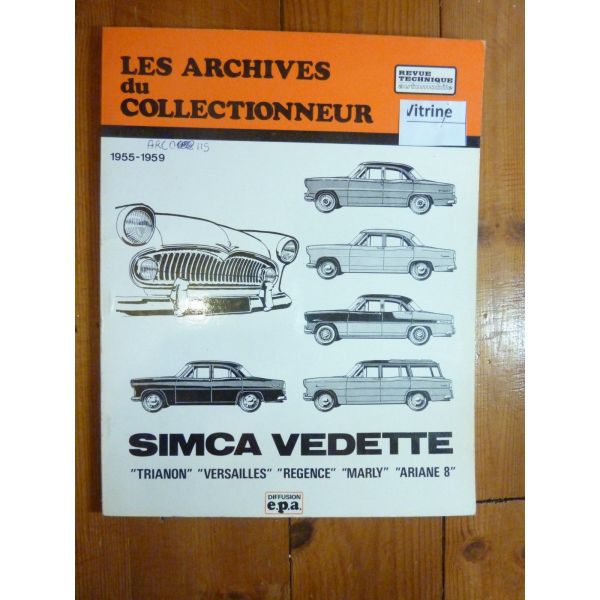 Vedette 55-59 Revue Technique Les Archives Du Collectionneur Simca