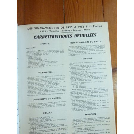 Vedette 55-59 Revue Technique Les Archives Du Collectionneur Simca