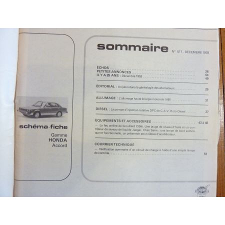 Accord Revue Technique Electronic Auto Volt Honda