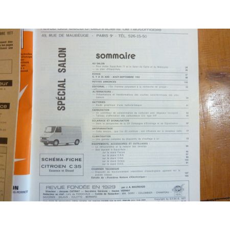 C35 Revue Technique Electronic Auto Volt Citroen