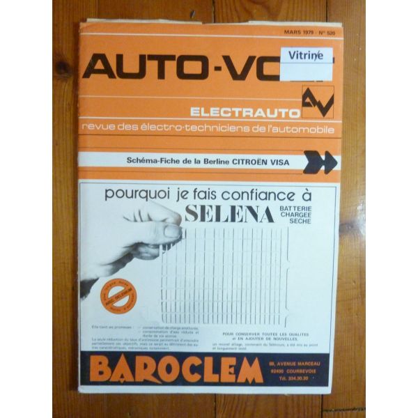 Visa Revue Technique Electronic Auto Volt Citroen