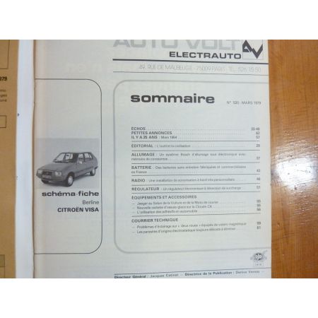 Visa Revue Technique Electronic Auto Volt Citroen