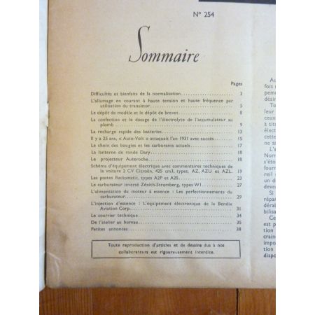 2CV Revue Technique Electronic Auto Volt Citroen