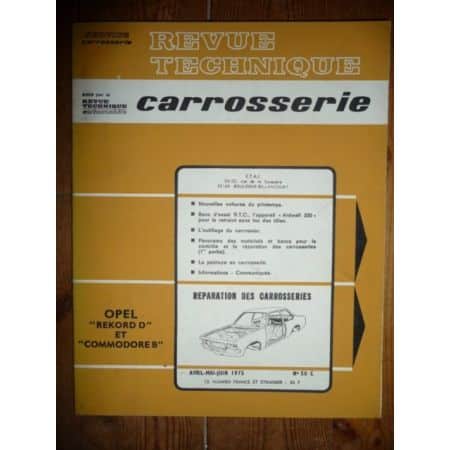 Rekord Commodore B Revue Technique Carrosserie Opel
