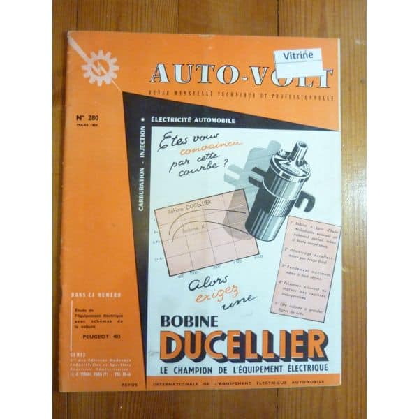 403 Revue Technique Electronic Auto Volt Peugeot