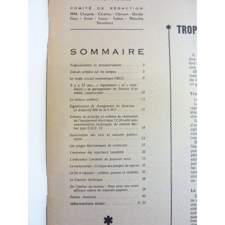 GBO 15 Revue Technique Electronic Auto Volt Berliet