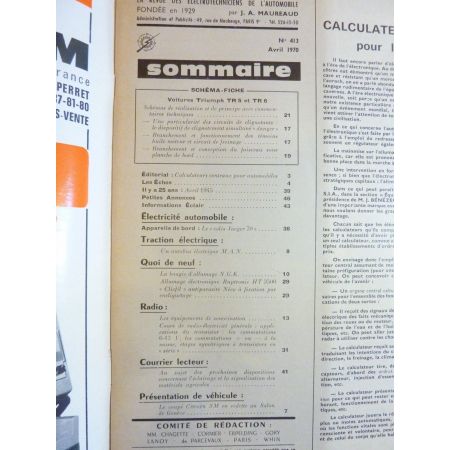 TR5 TR6 Revue Technique Electronic Auto Volt Triumph