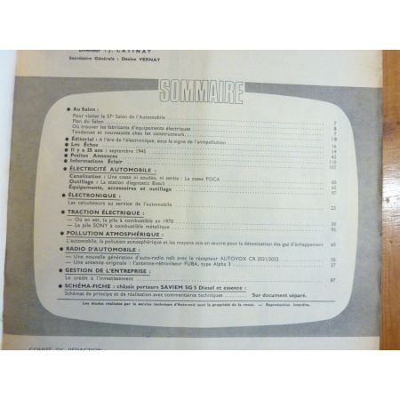 SG5 Revue Technique Electronic Auto Volt Saviem