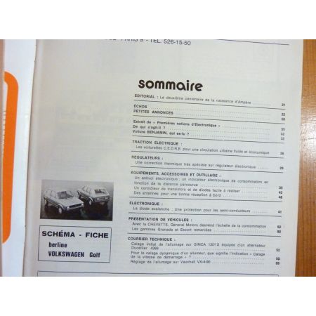 Golf Revue Technique Electronic Auto Volt Volkswagen